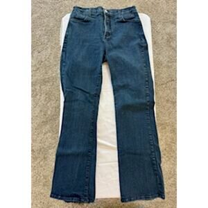 Not Your Daughters Jeans Dark Denim-Straight Leg; embellished back pockets Sz 12